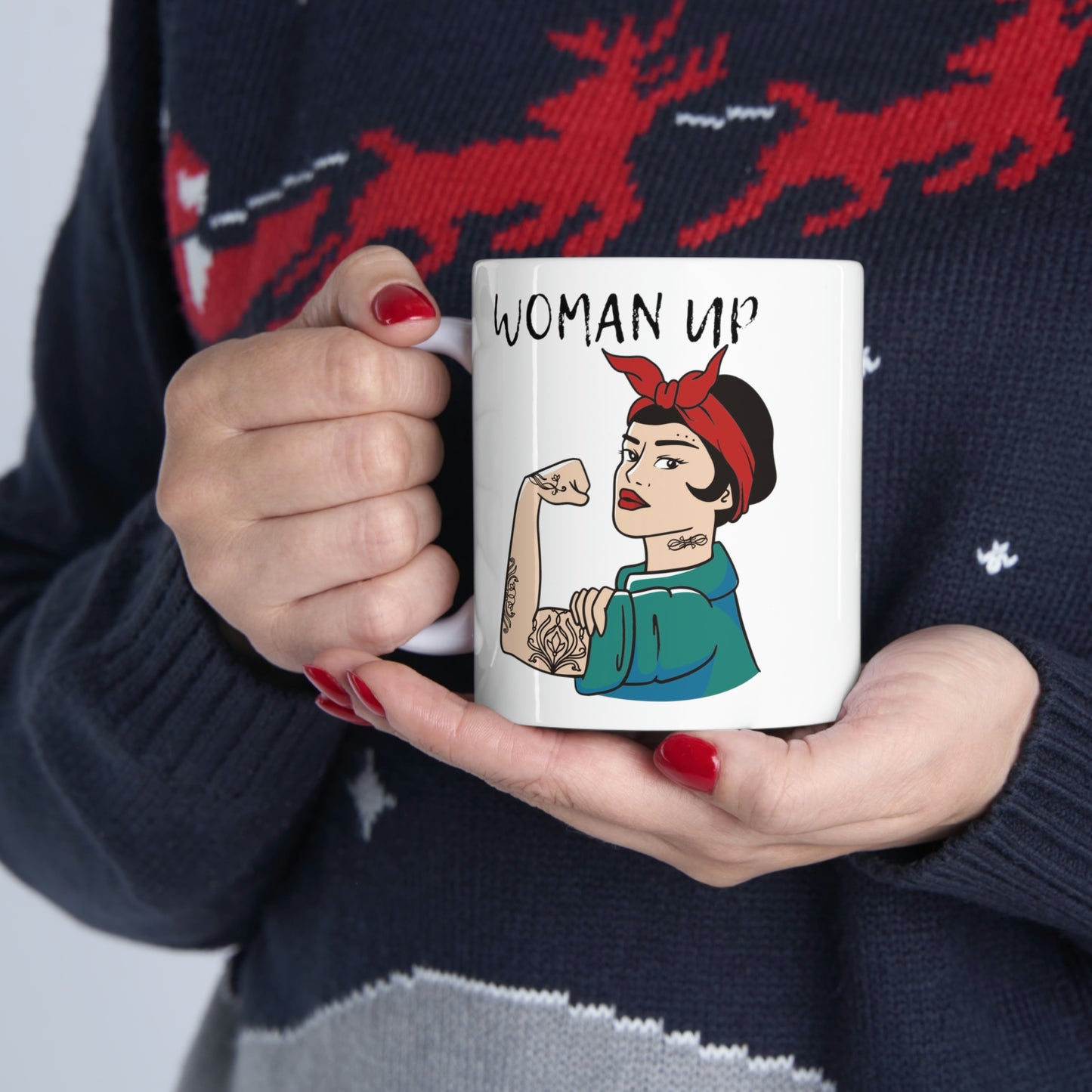 Woman Up - Inspirational Mug