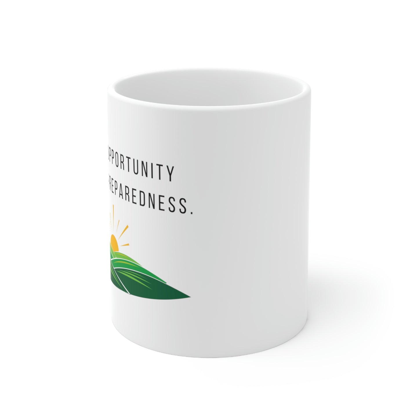 Luck is Opportunity Meeting Preparedness. - Inspirational Mug