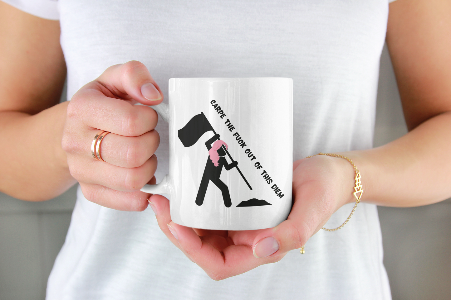 Carpe the Fuck Out of This Diem - Funny Inspirational Mug