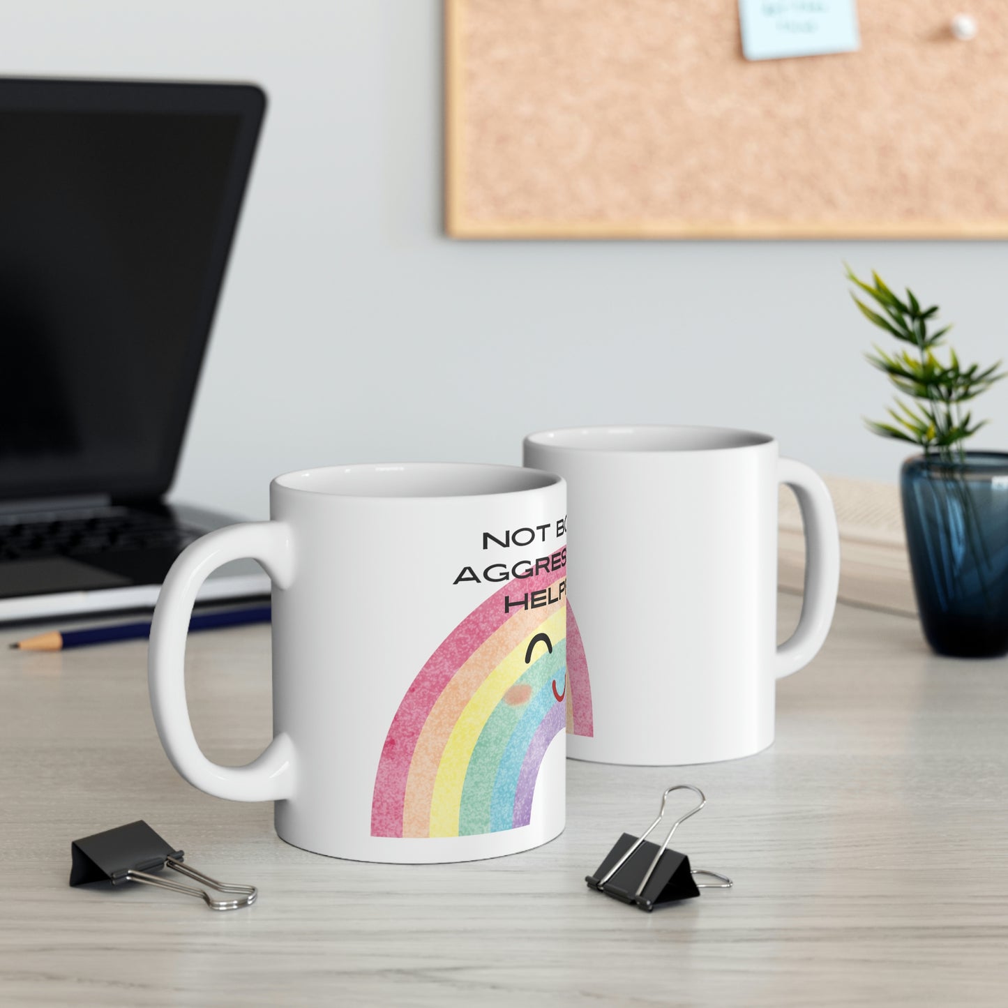 Not Bossy. Aggressively Helpful. - Funny Mug, Funny Bossy Mug