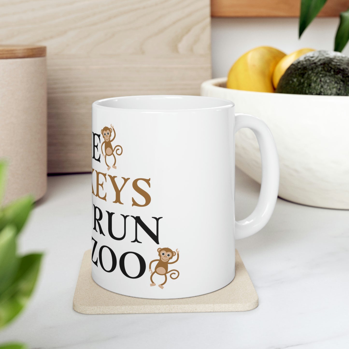 The Monkeys Can't Run The Zoo - Funny Mom Mug