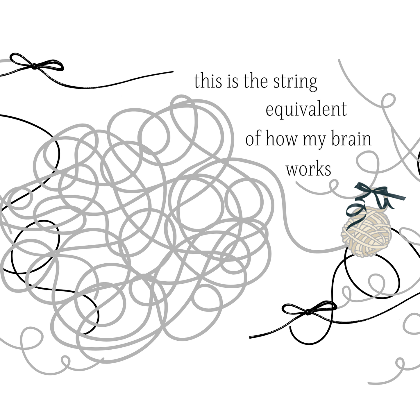 This is the String Equivalent to How my Brain Works - Funny Mug